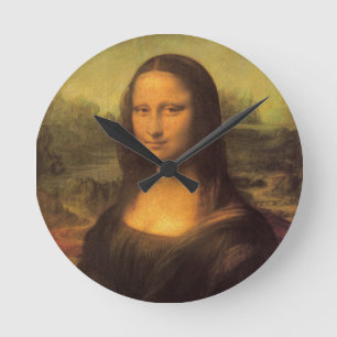 Leonardo Da Vinci’s Mona Lisa Runde Wanduhr