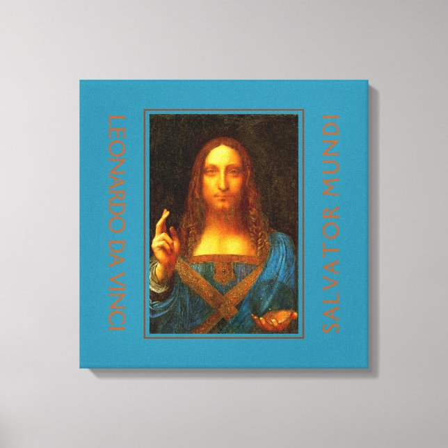 LEONARDO DA VINCI SALVATOR MUNDI LEINWANDDRUCK (Vorderseite)