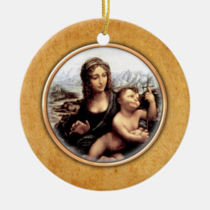 Leonardo-da-Vinci-Schmuck Madonna Keramik Ornament