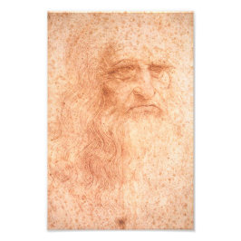 Leonardo da Vinci Selbstportrait Roter Chalk Fotodruck