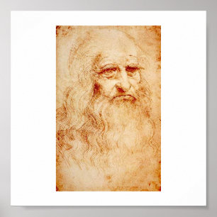 Leonardo Da Vinci Selbstporträt ca. 1510-1515 Poster