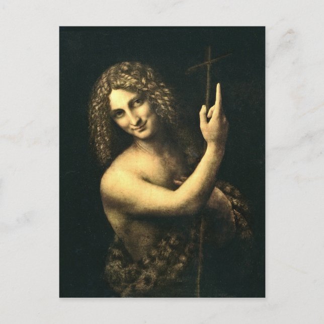 Leonardo Da Vinci - St. John The Baptist Postkarte (Vorderseite)