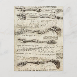 Leonardo da Vinci - Studien zum Armaturenwerk Postkarte