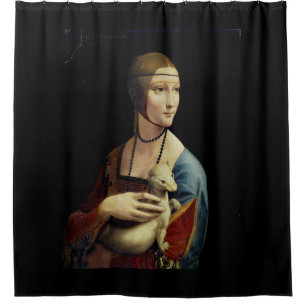 Leonardo da Vinci – The Lady with an Ermine Duschvorhang