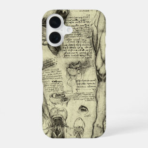 Leonardo da Vinci Vintage menschliche Anatomie Keh iPhone 16 Hülle
