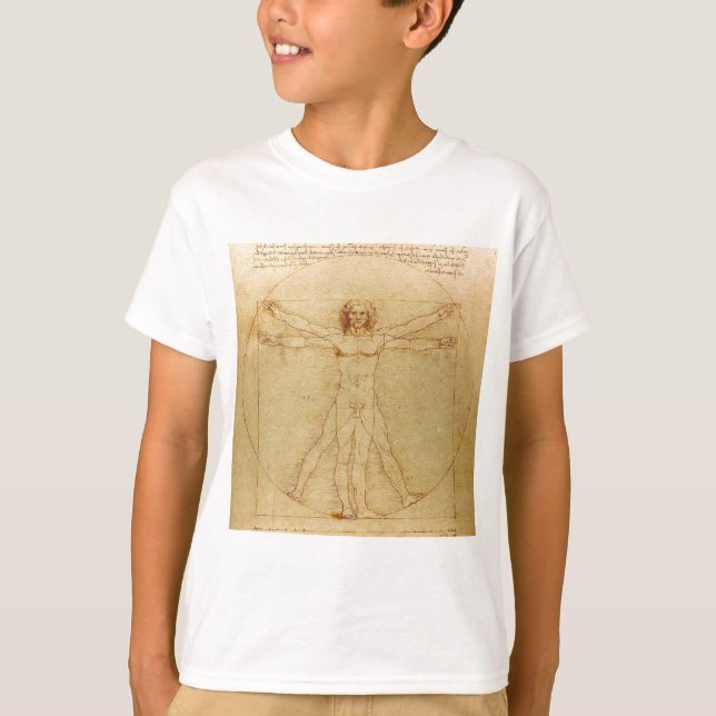 Leonardo da Vinci , Vitruvian Man T-Shirt (Vorderseite)