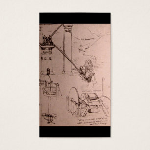Leonardo da Vinci, Zeichnungen der Maschinen
