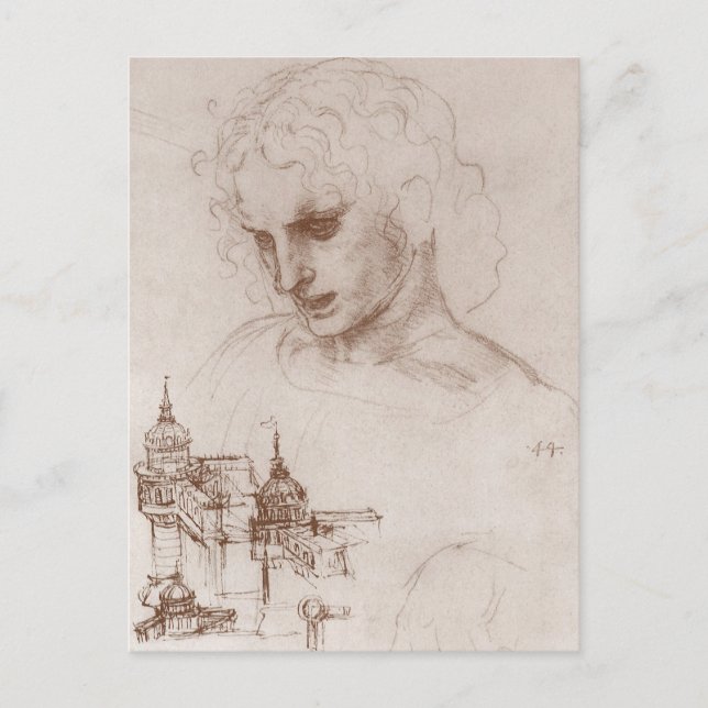 Leonardo da Vincis Apostel Jacobus Burg Postkarte (Vorderseite)
