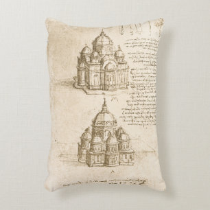 Leonardo da Vincis architektonische Kathedralstudi Dekokissen