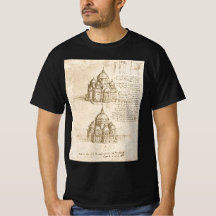 Leonardo da Vincis architektonische Kathedralstudi T-Shirt