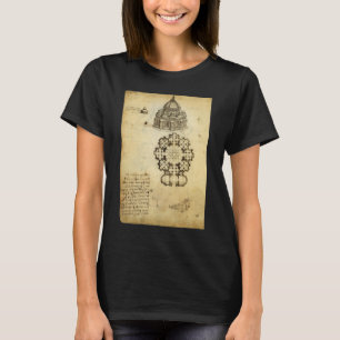 Leonardo da Vincis architektonische Kathedralstudi T-Shirt