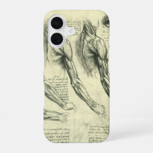 Leonardo da Vincis Arm- und Schulteranatomie iPhone 16 Hülle