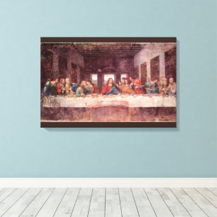 Leonardo da Vincis Das letzte Abendessen Leinwanddruck