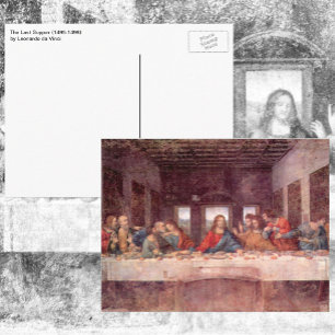 Leonardo da Vincis Das letzte Abendmahl Postkarte