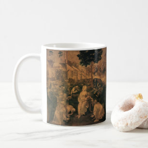 Leonardo da Vincis Die Anbetung der Könige Kaffeetasse