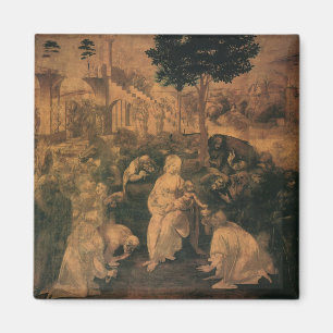 Leonardo da Vincis Die Anbetung der Könige Magnet