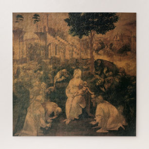 Leonardo da Vincis Die Anbetung der Könige Puzzle