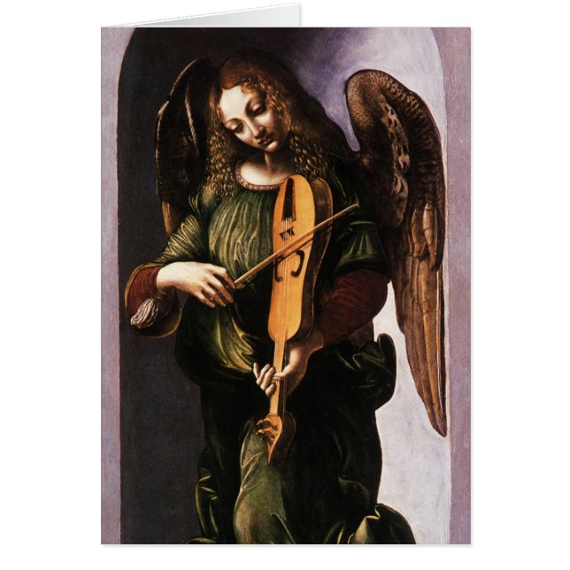 Leonardo da Vincis Engel in Grün mit Vielle (Vorne)