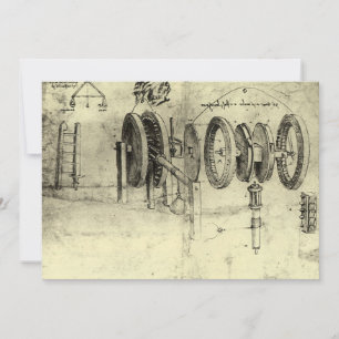 Leonardo da Vincis Engineering Sketch eines Rades