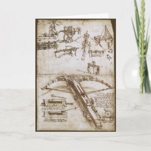 Leonardo da Vincis Entwurf für eine riesige Armbru Karte
