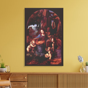 Leonardo da Vincis Felsgrottenmadonna Leinwanddruck
