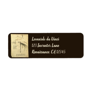 Leonardo da Vincis Flügel auf der Skizze der Flugm