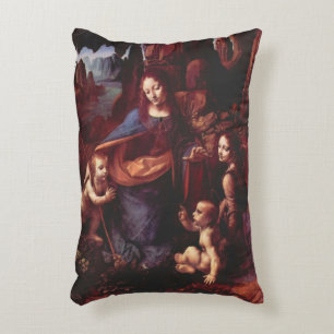 Leonardo da Vincis Jungfrau (Madonna) der Felsen Dekokissen