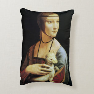 Leonardo da Vinci's Lady mit Ermine Dekokissen
