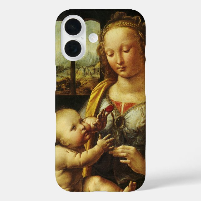 Leonardo da Vincis Madonna mit der Narbe Case-Mate iPhone Hülle (Rückseite)