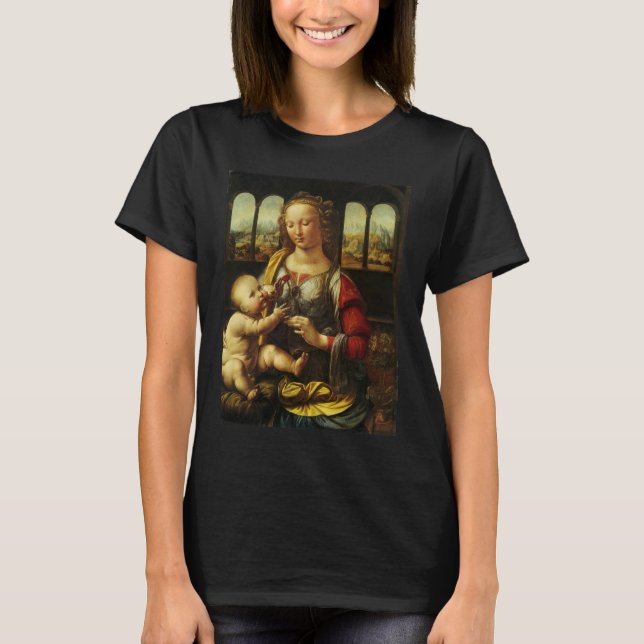 Leonardo da Vincis Madonna mit der Narbe T-Shirt (Vorderseite)