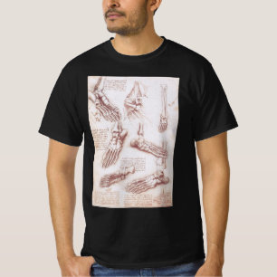 Leonardo da Vincis menschliche Anatomie T-Shirt