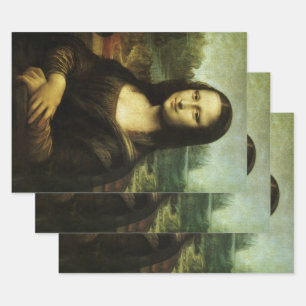 Leonardo da Vincis Mona Lisa, Kunst der Renaissanc Geschenkpapier Set