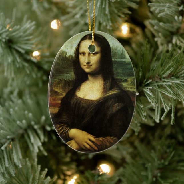 Leonardo da Vincis Mona Lisa, Kunst der Renaissanc Keramikornament (Baum)