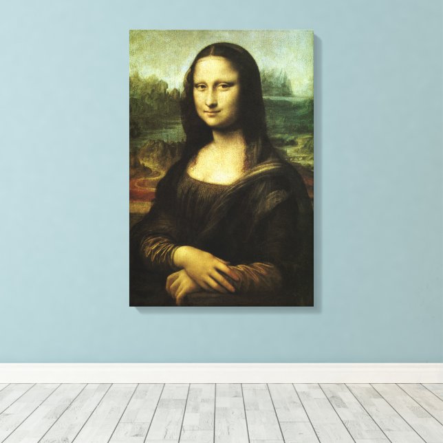 Leonardo da Vincis Mona Lisa, Kunst der Renaissanc Leinwanddruck (Insitu (Holzboden))