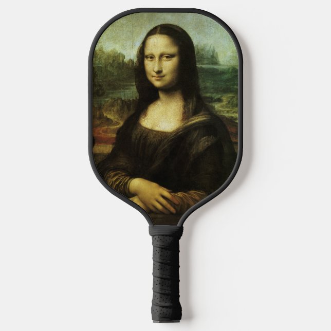 Leonardo da Vincis Mona Lisa, Kunst der Renaissanc Pickleball Schläger (Vorderseite)