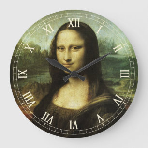 Leonardo da Vincis Mona Lisa, Renaissance-Kunst Große Wanduhr