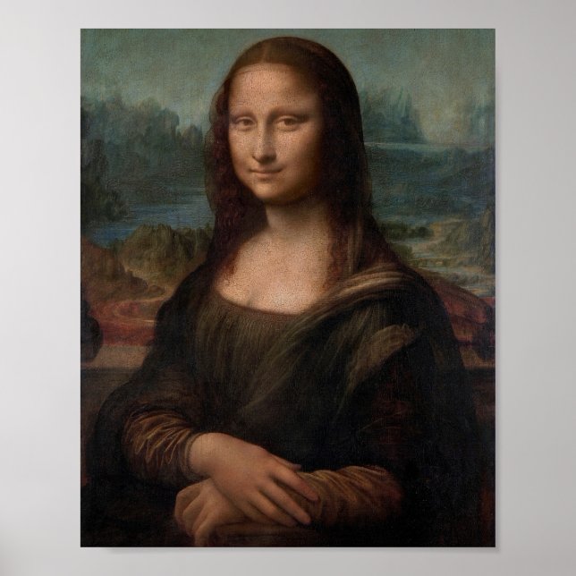 Leonardo da Vinci's Portrait of Mona Lisa Poster (Vorne)
