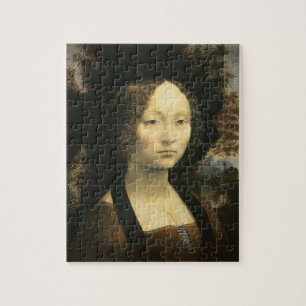 Leonardo da Vincis Portrait von Ginevra Benci Puzzle