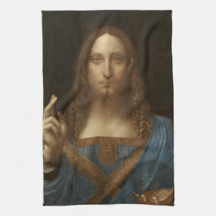 Leonardo da Vincis Salvator Mundi (Jesus Christus) Geschirrtuch