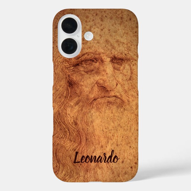 Leonardo da Vincis Selbstportrait, Renaissance Art Case-Mate iPhone Hülle (Rückseite)