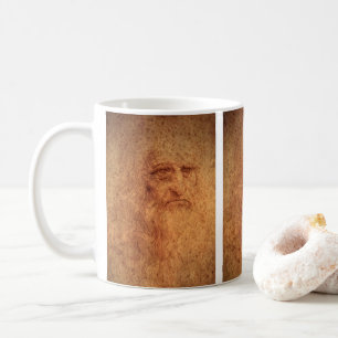 Leonardo da Vincis Selbstporträt, Renaissance-Kuns Kaffeetasse