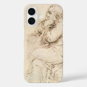 Leonardo da Vincis Studie Alter Mann und Wasser iPhone 16 Hülle