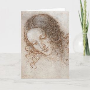 Leonardo da Vincis Studie des Leiters von Leda Karte