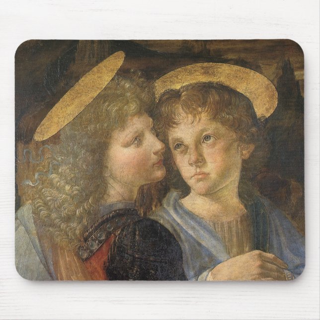 Leonardo da Vincis Taufe Christi Angels Mousepad (Vorne)