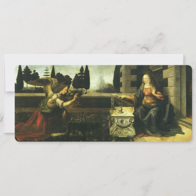 Leonardo da Vincis Verkündung des Herrn (Vorderseite)