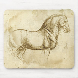 Leonardo DaVinci Pferse Mousepad