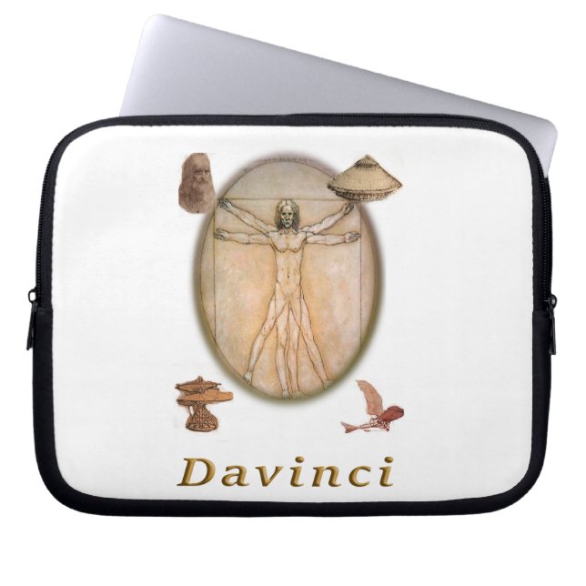 Leonardo Davinci-Produkte Laptopschutzhülle (Vorderseite)