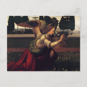 Leonardo DaVinci Verkündigung - Angel Postkarte