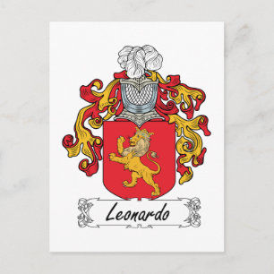 Leonardo Familienwappen Postkarte