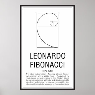 Leonardo Fibonacci Poster